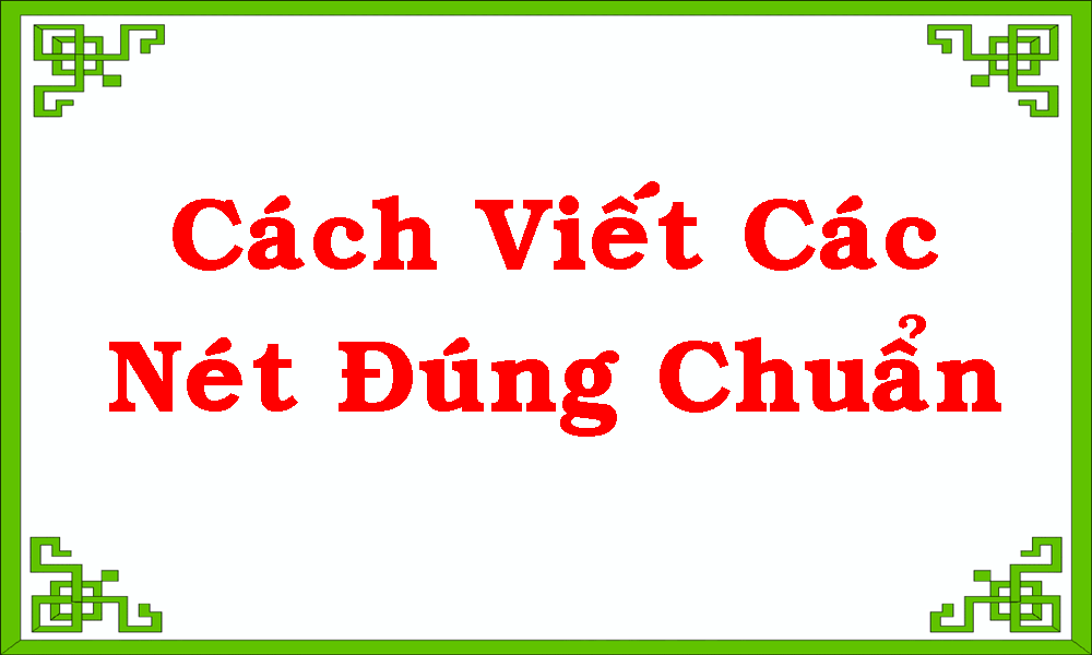 Viết Các Nét