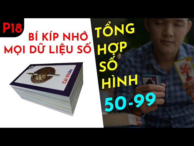 [P18] Ôn tập từ 50 đến 99 Số sang hình - Luyện SIÊU TRÍ NHỚ [Bảng mã hóa số]